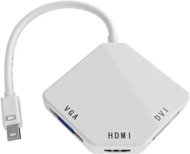 Alt view image 6 of 7 - Multi-Function Thunderbolt Mini DisplayPort DP To HDMI VGA DVI Cable Converter Adapter For MacBook Suface Pro Air