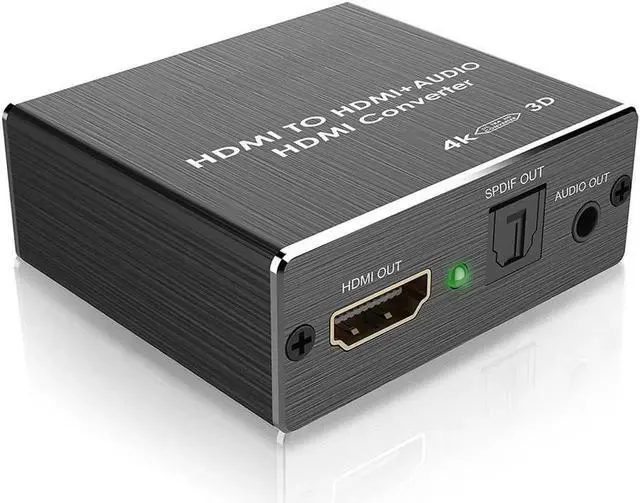 Main image of HDMI Audio Extractor Converter HDMI to Optical Toslink SPDIF with 1M HDMI 1.4 Cable and 3.5mm Stereo Audio Splitter Adapter Support 4K x 2K 3D