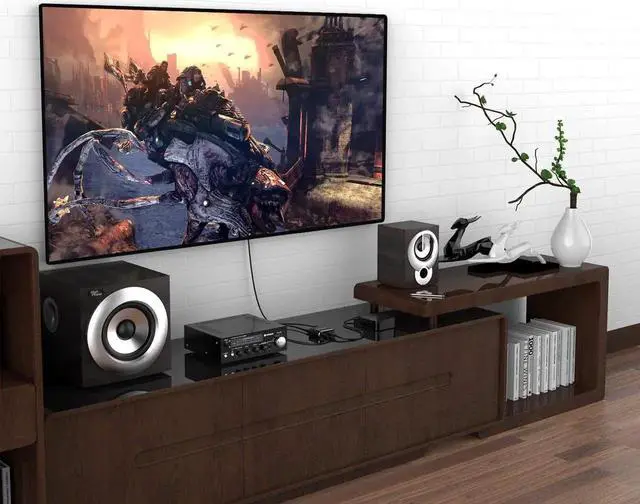 Alt view image 4 of 6 - 4K HDMI Audio Extractor, HDMI to HDMI + Digital Optical TOSLINK (SPDIF) + 3.5mm Audio Stereo Audio Converter Adapter Support ARC 3D PS4 Pro Roku Xbox One Etc