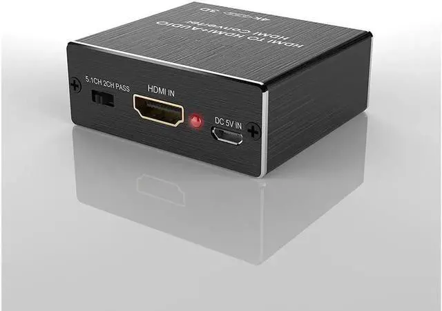 Alt view image 2 of 6 - 4K x 2K HDMI to HDMI and Optical TOSLINK SPDIF + 3.5mm Stereo Audio Extractor Converter HDMI Audio Splitter Adapter(HDMI Input, HDMI + Digital / Analog Audio Output)V-HDMI Converter