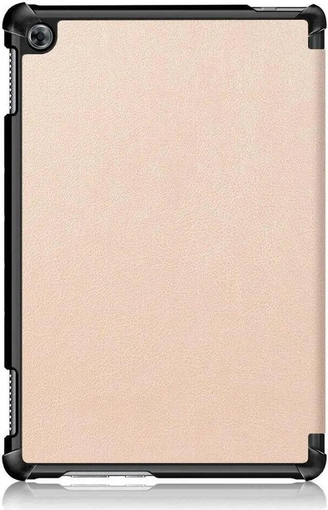 Alt view image 6 of 7 - Case for Huawei MediaPad M5 Lite 10 BAH2-W19 / L09 / W09 Ultra Slim PU Leather Smart Stand Cover for Media Pad M5 Lite 10.1 inch Case Gold