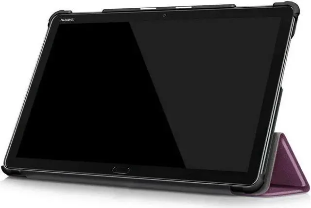 Alt view image 3 of 7 - Case for Huawei MediaPad M5 Lite 10 BAH2-W19 / L09 / W09 Ultra Slim PU Leather Smart Stand Cover for Media Pad M5 Lite 10.1 inch Case Purple