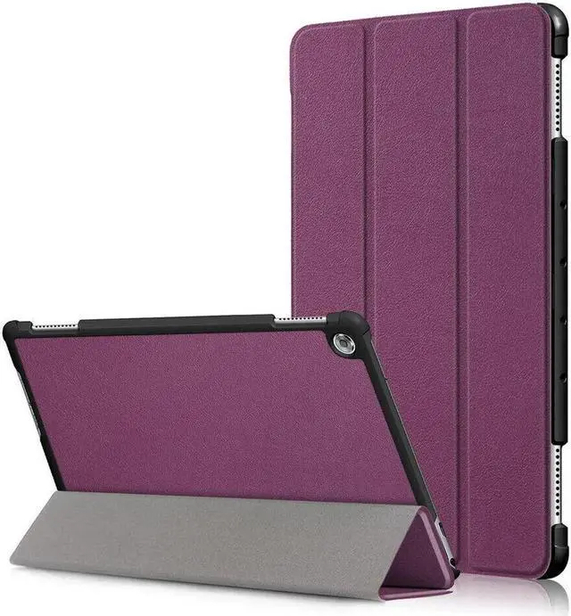 Main image of Case for Huawei MediaPad M5 Lite 10 BAH2-W19 / L09 / W09 Ultra Slim PU Leather Smart Stand Cover for Media Pad M5 Lite 10.1 inch Case Purple
