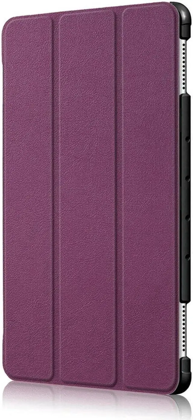 Alt view image 7 of 7 - Case for Huawei MediaPad M5 Lite 10 BAH2-W19 / L09 / W09 Ultra Slim PU Leather Smart Stand Cover for Media Pad M5 Lite 10.1 inch Case Purple