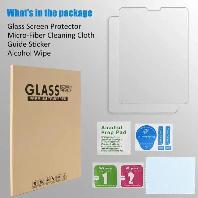 Alt view image 2 of 7 - iPad Pro 11 inch Screen Protector Werleo Face ID & Apple Pencil Compatible Tempered Glass Film Screen Protector for Apple iPad Pro 11" 2018