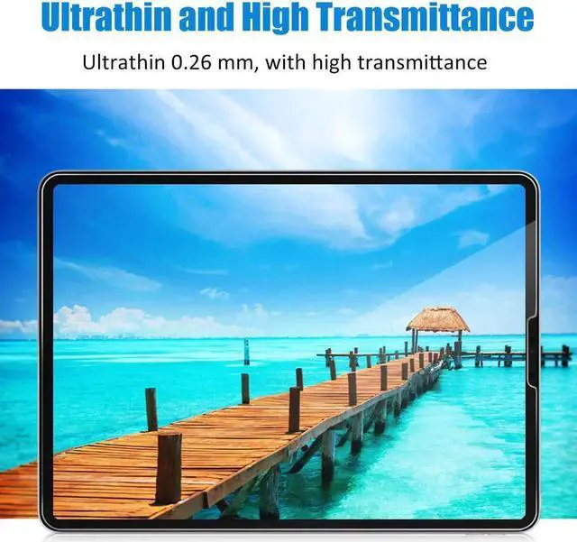 Alt view image 6 of 7 - iPad Pro 11 inch Screen Protector Werleo Face ID & Apple Pencil Compatible Tempered Glass Film Screen Protector for Apple iPad Pro 11" 2018