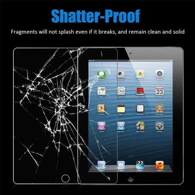 Alt view image 5 of 7 - iPad 2 3 4 Glass Screen Protector Film Werleo 9H HD Premium Tempered Glass Screen Protector for Apple iPad 2 / iPad 3 / iPad 4