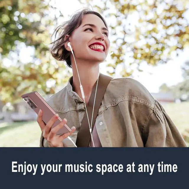 Alt view image 5 of 7 - 2 Pack USB C Headphones / Type C Earbuds Earphones Wired with Microphone & Remote Control Noise Cancelling Headsets for Samsung Galaxy S23/S22/S21/S20, Note 20, Google Pixel 7/6/6a/5/4 and More