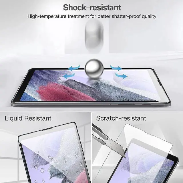 Alt view image 5 of 7 - [2 Pack] Galaxy Tab A7 Lite 8.7 Inch 2021 Screen Protectors SM-T220 T225 T227, Tempered Glass Screen Film Guard for Samsung Galaxy Tab A7 Lite 8.7" 2021 Release SM-T220 SM-T225 SM-T227