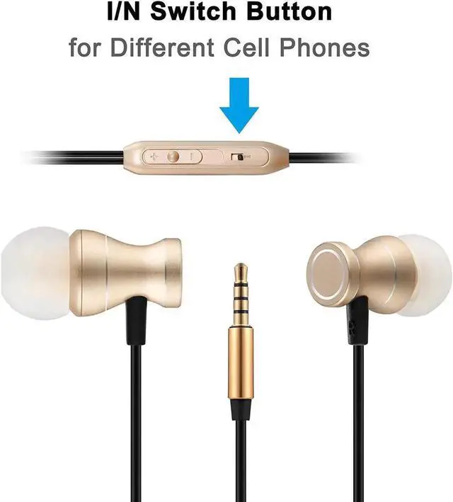 Alt view image 7 of 7 - in-Ear Earbuds Headphones Werleo Magnetic Wired Earphones Stereo Bass Noise Cancelling Ear Buds Headsets with Microphone and Volume Control for All 3.5mm Jack Phones