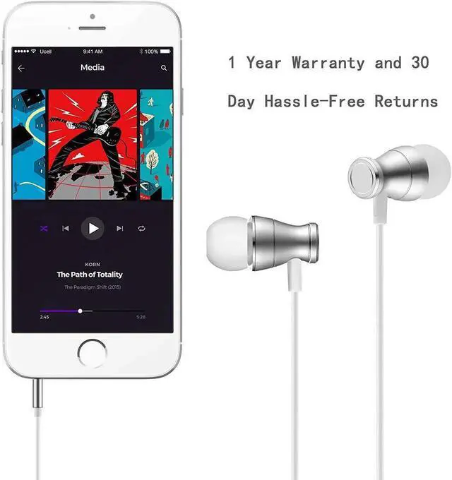 Alt view image 7 of 7 - in-Ear Earbuds Headphones Werleo Magnetic Wired Earphones Stereo Bass Noise Cancelling Ear Buds Headsets with Microphone and Volume Control for All 3.5mm Jack Phones