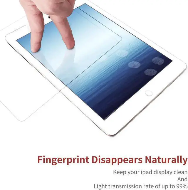 Alt view image 5 of 7 - [2-Pack] Tempered Glass Screen Protector for New iPad 9.7 inch 2018 2017 / iPad Pro 9.7 / iPad Air / iPad Air Ultra Thin Anti-Scratch Bubble Free High rlgidity Defense frlction High Definition