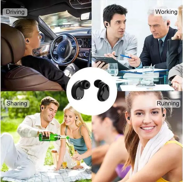 Alt view image 5 of 7 - Wireless Earbuds Bluetooth Touch Control Stereo Mini Earphones With Charging Case Built-in Mic Sports Sweatproof Noise Cancelling Bluetooth In-Ear Headset For Iphone Samsung Ipad And Android Phone