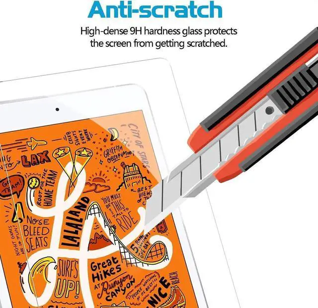 Alt view image 5 of 6 - [2 Pack] Screen Protector for iPad Mini 5 2019, Easy Installation Tempered Glass for iPad Mini 5 and iPad Mini 4 7.9 inch