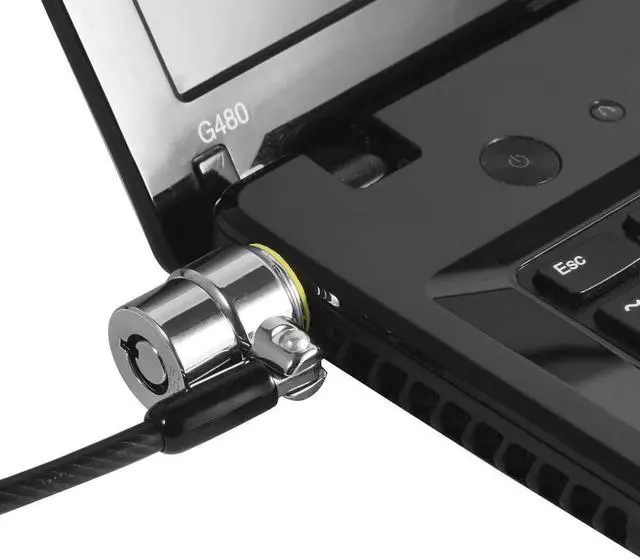 Alt view image 6 of 7 - Laptop Cable Lock Hardware Security Cable Lock Zinc Alloy Anti Theft Combination Lock for iPad Tablet Laptop MacBook Dell HP Lenovo Kindle Samsung Android All Other Notebooks Tablets