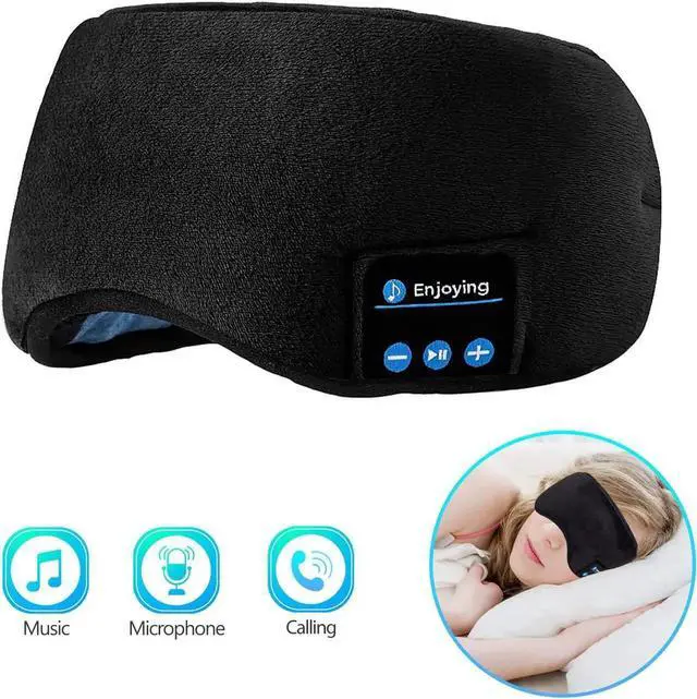 Main image of Sleep Headphones Bluetooth Eye Mask Wireless Bluetooth 5.0 Headphones Music Travel Sleeping Headphones Handsfree Sleeping Mask with Built-in Speakers Microphone Washable