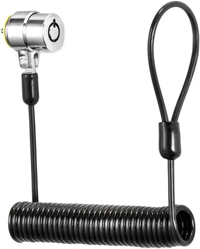 Alt view image 2 of 7 - Laptop Cable Lock Hardware Security Cable Lock Anti Theft Combination Lock for iPad Tablet Laptop MacBook Dell HP Lenovo Kindle Samsung Android or Other Notebooks Tablets (Spring Rope + Black+2pack)