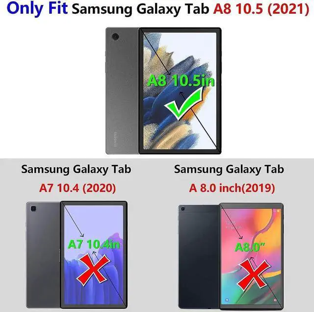 Alt view image 5 of 7 - Screen Protector for Galaxy Tab A8 2022, High Definition/9H Hardness Tempered Glass Screen Protector Film for Samsung Galaxy Tab A8 10.5 Inch 2022 Model SM-X200/X205/X207