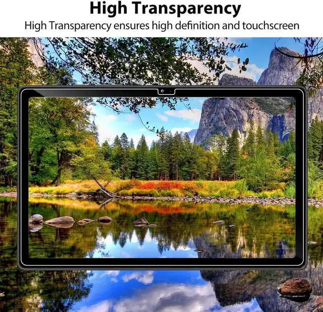 Alt view image 7 of 7 - Screen Protector for Galaxy Tab A8 2022, High Definition/9H Hardness Tempered Glass Screen Protector Film for Samsung Galaxy Tab A8 10.5 Inch 2022 Model SM-X200/X205/X207