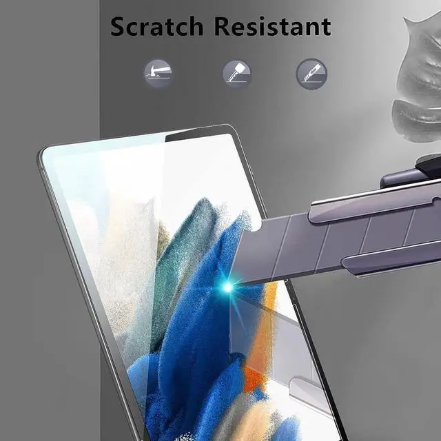 Alt view image 2 of 7 - Screen Protector for Galaxy Tab A8 2022, High Definition/9H Hardness Tempered Glass Screen Protector Film for Samsung Galaxy Tab A8 10.5 Inch 2022 Model SM-X200/X205/X207