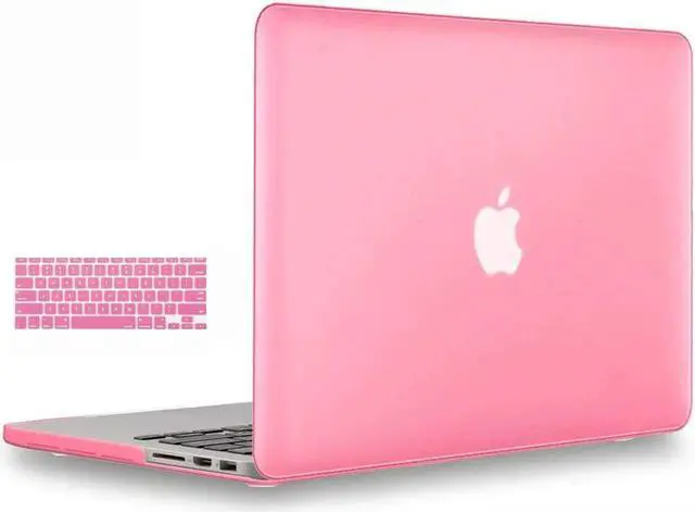 Main image of Macbook Pro 13 inch Retina Case Rubberized Hard Case for MacBook Pro 13.3" with Retina Display A1502 A1425 Shell Cover with Keyboard Skin Pink