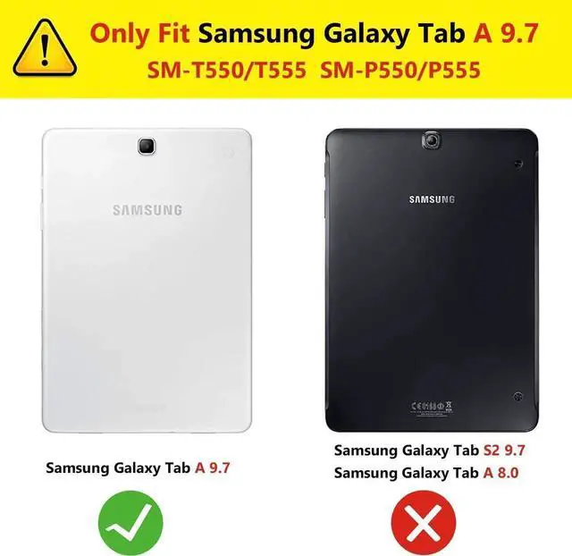Alt view image 4 of 7 - [2-Pack] Screen Protector for Samsung Galaxy Tab A 9.7 inch 2015 SM-T550 SM-T555 SM-P550 SM-P555 Tempered Glass Screen Protector Film, S Pen Compatible, Scratch Resistant