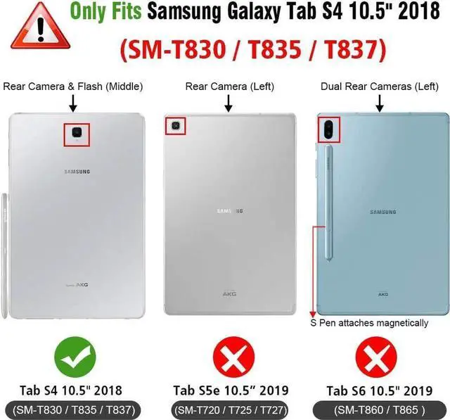 Alt view image 5 of 7 - [2-Pack] Screen Protector for Samsung Galaxy Tab S4 10.5 inch 2018, SM-T830/SM-T835/SM-T837 Tempered Glass Screen Protector Film, S-Pen Compatible,Scratch Resistant