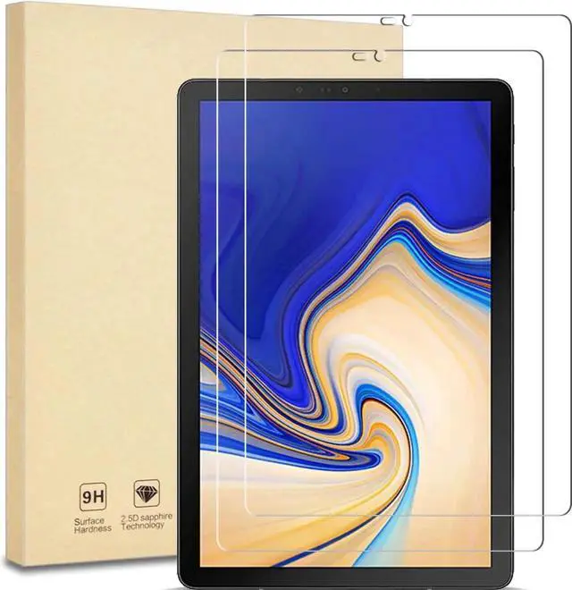 Main image of [2-Pack] Screen Protector for Samsung Galaxy Tab S4 10.5 inch 2018, SM-T830/SM-T835/SM-T837 Tempered Glass Screen Protector Film, S-Pen Compatible,Scratch Resistant
