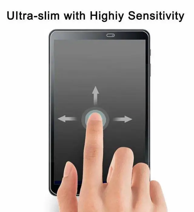 Alt view image 2 of 7 - [2-Pack] Screen Protector for Samsung Galaxy Tab A 10.1 inch 2016 SM-T580 SM-T585 SM-T587 Tempered Glass Screen Protector Film, S Pen Compatible, Scratch Resistant