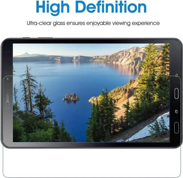 Alt view image 7 of 7 - [2-Pack] Screen Protector for Samsung Galaxy Tab A 10.1 inch 2016 (with S Pen Version) SM-T580 SM-T585 Tempered Glass Screen Protector Film, Scratch Resistant