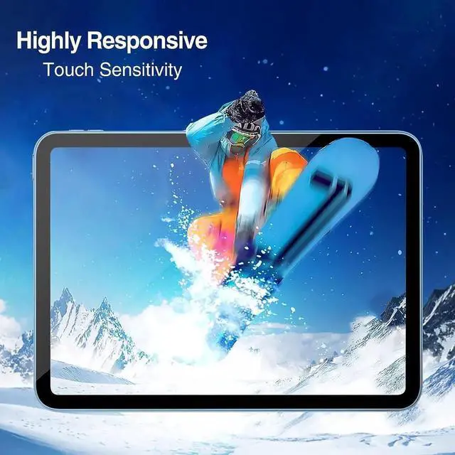Alt view image 5 of 7 - [2 Pack] Tempered Screen Protector For iPad 10.9 10th Generation 2022 Model A2696 A2757 A2777 Tempered Glass Film Protector, Face ID & Apple Pencil & Case Compatible