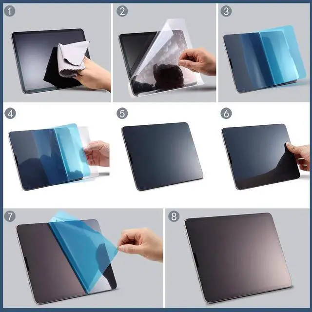Alt view image 4 of 6 - New iPad Air 10.5 inch 2019 PET Paperlike Screen Protector Anti-Glare Anti-Scratch Same Like Writing On Paper Apple Pencil Compatible Paperlike Film for Drawing Sketching on iPad Pro 10.5