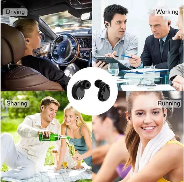 Alt view image 7 of 7 - Wireless Earbuds Bluetooth Touch Control Stereo Mini Earphones With Charging Case Built-in Mic Sports Sweatproof Noise Cancelling Bluetooth In-Ear Headset For Iphone Samsung Ipad And Android Phone