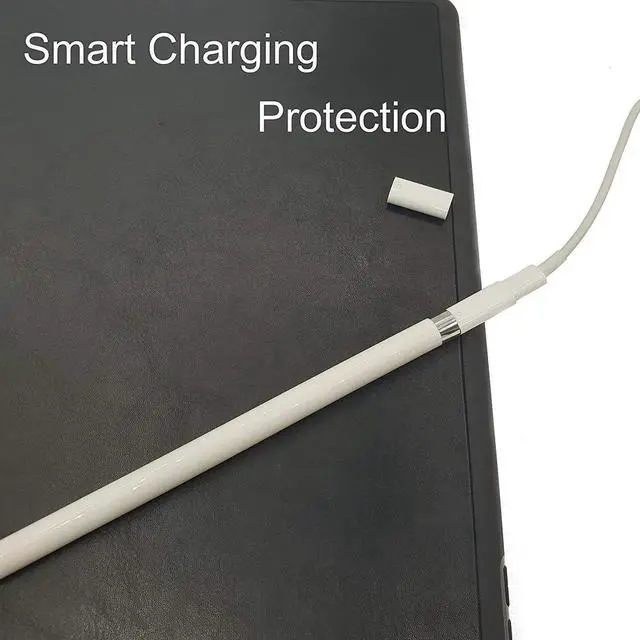 Alt view image 4 of 7 - Replacement Apple Pencil Accessories Combo for Apple Pencil Tips + Ipencil Magnetic Replacement Caps + Charging Adpater for Apple Pencil Compatible for Apple Pencil 1st Gen & 2nd Gen