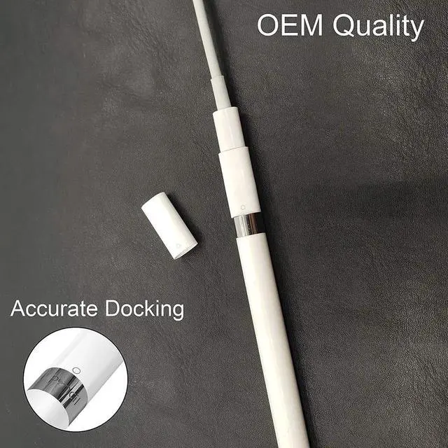 Alt view image 7 of 7 - Replacement Apple Pencil Accessories Combo for Apple Pencil Tips + Ipencil Magnetic Replacement Caps + Charging Adpater for Apple Pencil Compatible for Apple Pencil 1st Gen & 2nd Gen
