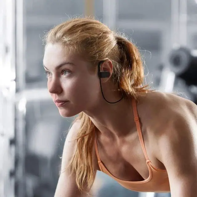 Alt view image 4 of 7 - Bluetooth Headphones Wireless Sports Earphones with Mic IPX7 Waterproof HD Stereo Sweatproof Earbuds for Gym Running 7-9 Hrs Playback Noise Cancelling Headsets - Black