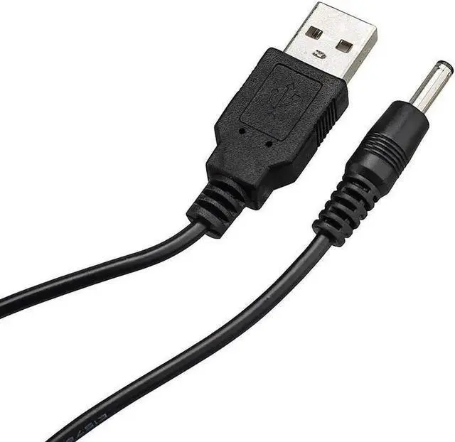Alt view image 2 of 5 - 3 Packs 3FT USB 2.0 A Type Male to DC 3.5x1.35mm 5V DC Barrel Jack Power Cable Cord Black Usb to 5V Power Cable Usb to Dc Power Cable