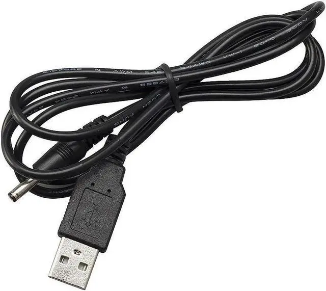 Alt view image 5 of 5 - 3 Packs 3FT USB 2.0 A Type Male to DC 3.5x1.35mm 5V DC Barrel Jack Power Cable Cord Black Usb to 5V Power Cable Usb to Dc Power Cable