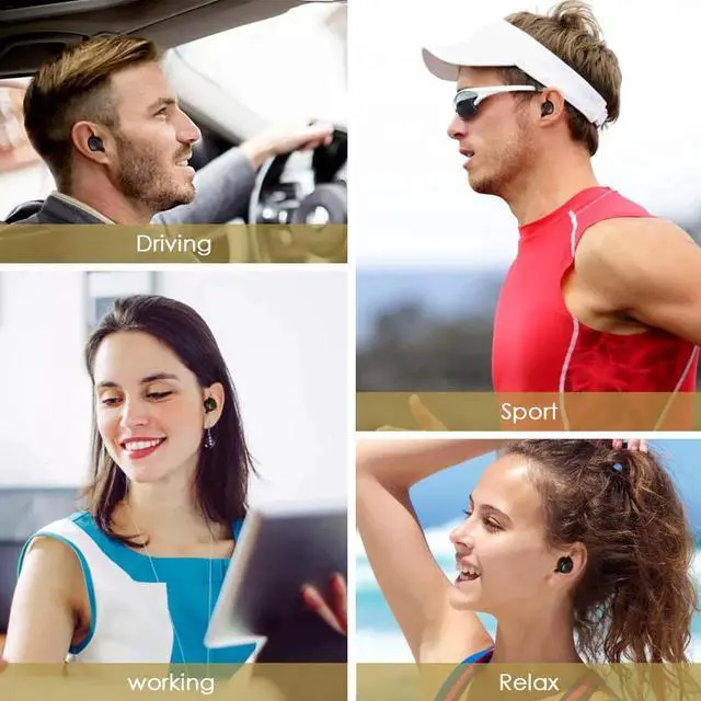 Alt view image 7 of 7 - Bluetooth Wireless Earbuds Touch Control Stereo Mini Sports Earphones With Charging Case Microphone Sweatproof Noise Cancelling Bluetooth In-Ear Headset For iPhone Samsung iPad Android Bluetooth 5.0