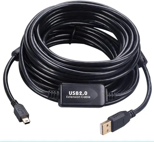 Alt view image 5 of 6 - Mini USB Cable 65Ft/50Ft, Mini USB Cable USB 2.0 Type A to Mini B Cable Male Cord for GoPro Hero 3+, Hero HD, Cell Phones, MP3 Players, Dash Cam, Digital Cameras, Sat Navigation, GPS Receiver, PDAs