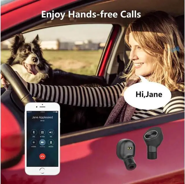 Alt view image 7 of 7 - TWS Best True Wireless Bluetooth Earbuds Sweatproof Stereo Sport Headsets Hight Quality Headphone Premium Sound with Charging Case For Apple Iphone Samsung LG and Other Phone