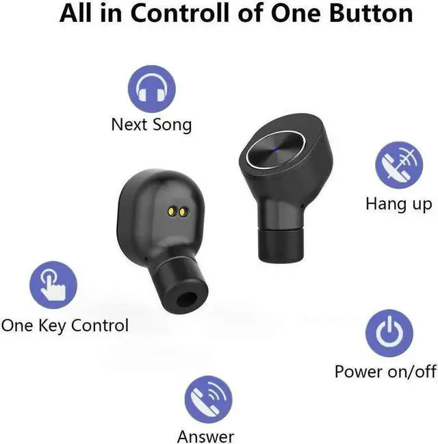 Alt view image 3 of 7 - TWS Best True Wireless Bluetooth Earbuds Sweatproof Stereo Sport Headsets Hight Quality Headphone Premium Sound with Charging Case For Apple Iphone Samsung LG and Other Phone