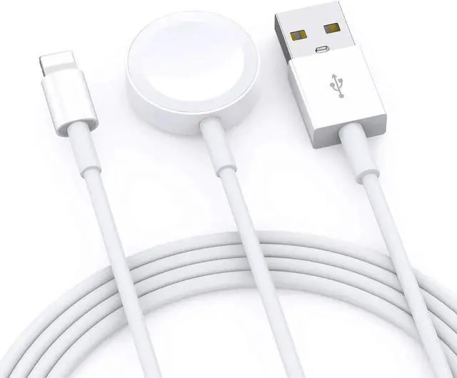 Main image of Apple Watch Charger iPhone Charging Cable 2 in 1 Charger Wireless Portable USB Charger Cord Compatible for Apple Watch Series SE/6/5/4/3/2/1 iPhone 12/11pro/XS/XR/8/7