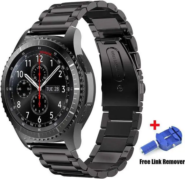 Main image of Samsung Gear S3 Classic Band Gear S3 Frontier Band Premium Solid Stainless Steel Watch Band Link Bracelet Strap for Samsung Gear S3 Classic Gear S3 Frontier sports Smart Watch