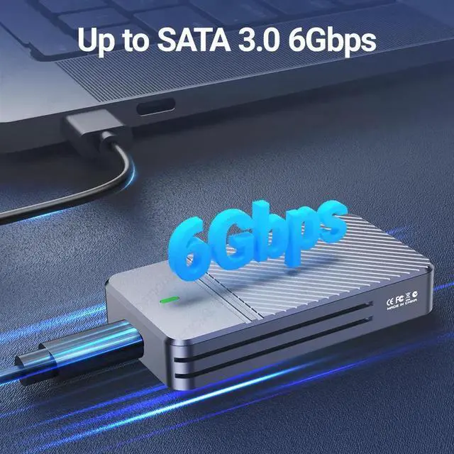 Alt view image 4 of 7 - mSATA to USB 3.1 Gen2 10Gbps SSD Enclosure Adapter Case with Type C Port for mSATA Internal Solid State Drive Hard Drive