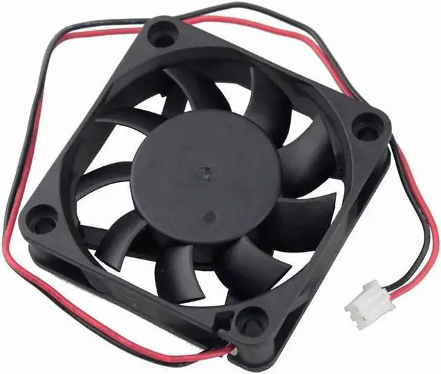 Alt view image 3 of 5 - 2PCS DC 5V 12V 24V USB Fan 6cm 60mm 6015 60x60x15mm Ultrathin Brushless Axial Cooling Fan 6015 Fan 2510 3Pin XH2.54 2Pin USB Fan Grill Net