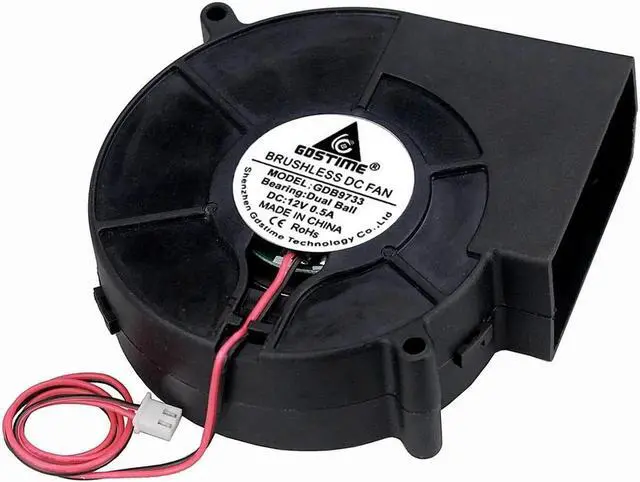 Main image of 9733 DC Blower Fan 12V 24V 97x33mm Brushless Blower Fan Turbo Fan 97MM Dual Ball USB Cooling Blower Fan