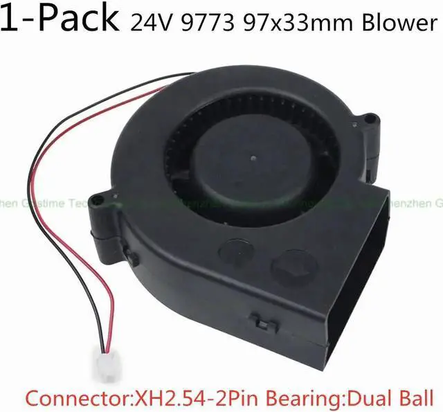 Main image of 9733 DC Blower Fan 12V 24V 97x33mm Brushless Blower Fan Turbo Fan 97MM Dual Ball USB Cooling Blower Fan
