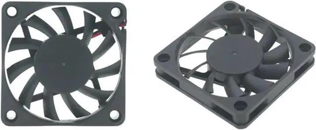 Alt view image 5 of 5 - 2PCS DC 5V 12V USB Fan 6cm 60mm 6010 60x60x10mm Ultrathin Brushless Axial Cooling Fan 6010 Fan 2510 3Pin USB Fan Grill Net