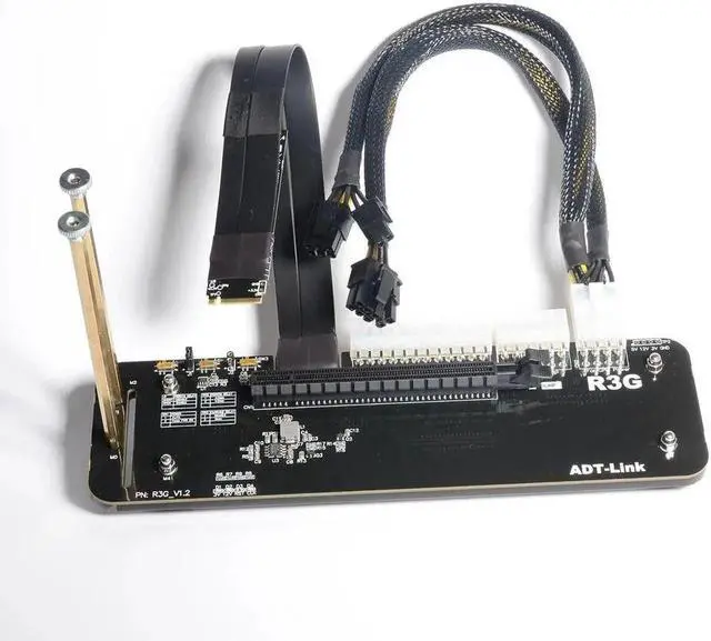 Alt view image 7 of 7 - M.2 NVMe to PCIe x16 connector PCIe x16 to M.2 NVMe eGPU Adapter R43SG 4.0 eGPU for NUC / ITX /Notebook PC